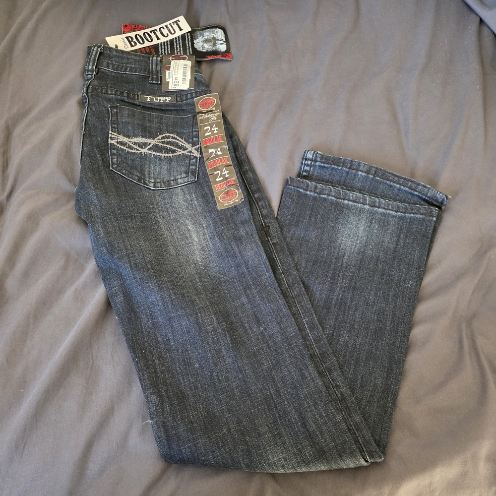 Cowgirl Tuff Boot Cut Jeans - Indigo
